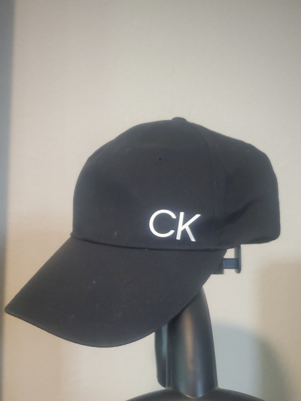 Calvin Klein Black Baseball Cap with White CK Logo